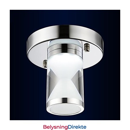 Moderne, Samtidskunstnerisk Krom Metall Innfelt Lampe