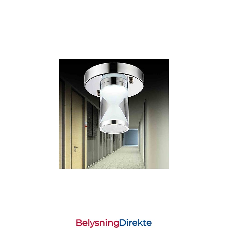 Moderne, Samtidskunstnerisk Krom Metall Innfelt Lampe