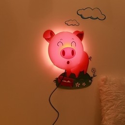 Gris Høytemperaturbestandig Plastlys Og 10 C Kan Fjerne Kreativ 3D-Veggpapirvegglampe
