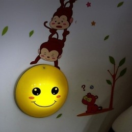Veggklistremerker Apelysaktivert Intelligent Induksjon Smetop Pynt Vegglampe