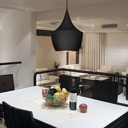 Pendellampe Retro Vintage Tom Dixon Design Svart