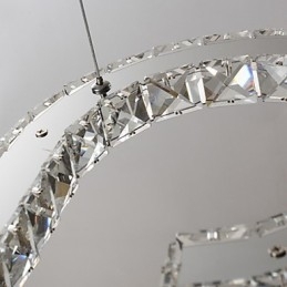 Moderne Og Moderne Krystallkrommetallpendellampe
