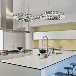 Moderne Og Moderne Krystallkrommetallpendellampe