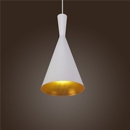 Pendellampe Retro Vintage Tom Dixon Design Svart Hvit C-Type Kafépendellamper