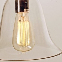 Tradisjonell Klassisk Vintage Bolle I Ministil, Galvanisert Pendellampe