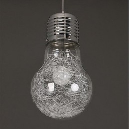 Enkle Ideer Med En Stor Lyspære I Glass – Droplight-Lampe