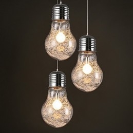 Enkle Ideer Med En Stor Lyspære I Glass – Droplight-Lampe