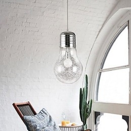 Enkle Ideer Med En Stor Lyspære I Glass – Droplight-Lampe
