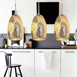 Tradisjonell Klassisk Vintage Maleri Metall Pendellampe