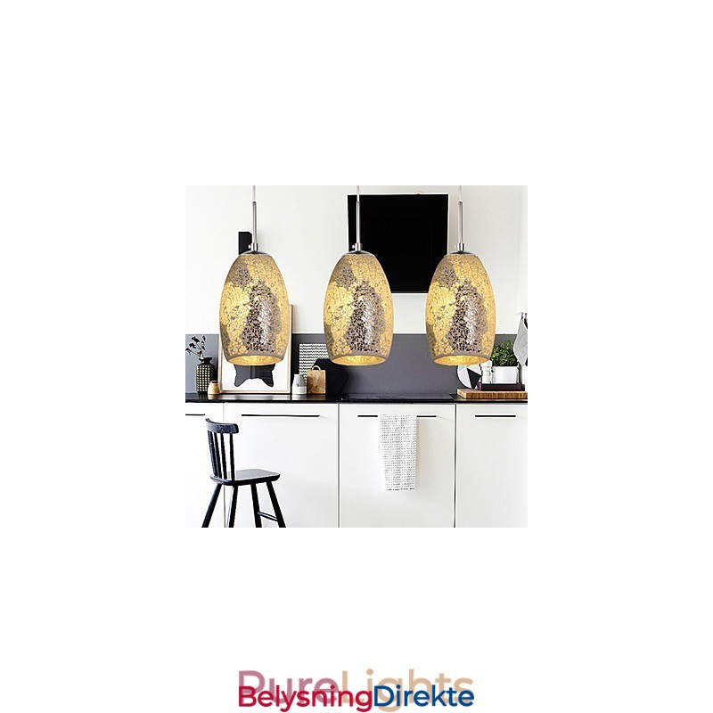 Tradisjonell Klassisk Vintage Maleri Metall Pendellampe