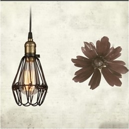 Pendellamper Vintage Amerikansk Landlig Stil Som Restaurerer Gamle Skikker Smijerns Liten Burlampe