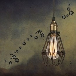 Pendellamper Vintage Amerikansk Landlig Stil Som Restaurerer Gamle Skikker Smijerns Liten Burlampe
