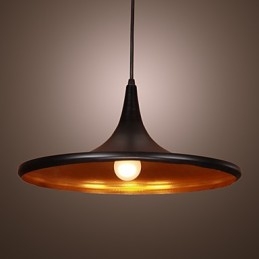 Moderne Pendellampe I Aluminium Med Svart Skjerm