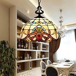 1 Meter Europeisk Pastoral Lampe Kreativ Kunst Glass Liten Dråpelampe