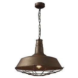 Retro Pendellampe Med 1 Lys, Gammel Metall, Skjerm, Butikk