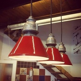 Vintage Landlig Metallpendellampe