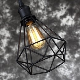 Amerikansk Liten Stål Fuglebur Anheng Vintage Retro Gjør-Det-Selv Dråpelampe Industriell Belysningsarmatur For Hjemmedekorasjon