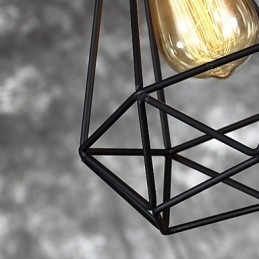 Amerikansk Liten Stål Fuglebur Anheng Vintage Retro Gjør-Det-Selv Dråpelampe Industriell Belysningsarmatur For Hjemmedekorasjon