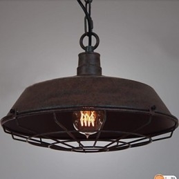 1 Lys Vintage Metall Pendellampe