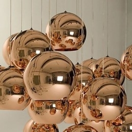 Kreativ Enkel Glass Nordisk Retro Galvaniseringskule Anhengslampe