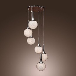 Moderne Samtids Globe Galvanisert Metall Innfelt Montering