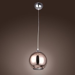 60 Moderne Samtidsstil Globe Galvanisert Metall Pendellampe