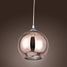 60 Moderne Samtidsstil Globe Galvanisert Metall Pendellampe