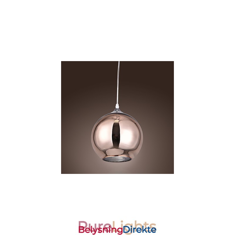 60 Moderne Samtidsstil Globe Galvanisert Metall Pendellampe