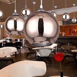 60 Moderne Samtidsstil Globe Galvanisert Metall Pendellampe