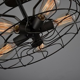Loft Vintage Kreativ Belysning Lamper Amerikansk Landlig Stil Minimalistisk Jern Industriell Vifte Lysekrone