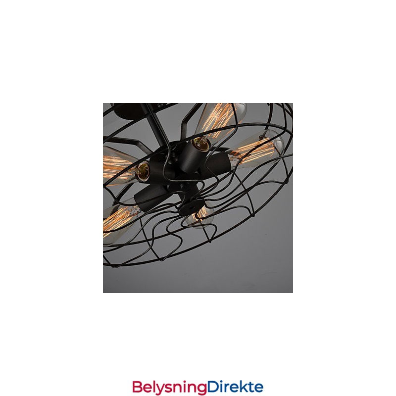 Loft Vintage Kreativ Belysning Lamper Amerikansk Landlig Stil Minimalistisk Jern Industriell Vifte Lysekrone