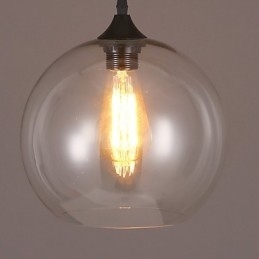 Kreativ Nordisk Kontraktert Landlig Glasskule Med Ett Hode Droplight
