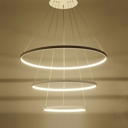 Moderne Design Pendellampe Med Tre Ringer