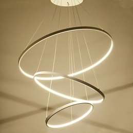 Moderne Design Pendellampe Med Tre Ringer