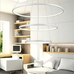 Moderne Design Pendellampe Med Tre Ringer