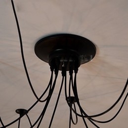 Vintage Edison Justerbar Taklampe Med Flere Justerbare Elementer, Pendellampe, Lysekrone, Moderne, Elegant, Industriell, Spisestue