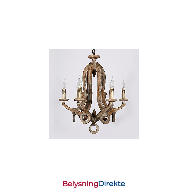 Vintage Retro Mini-Stil Malerisk Metalllysekrone