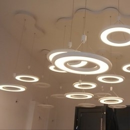 Moderne Pendellampe Samtids Metall