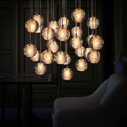 Pendellampe G4 Retrofit 3W Krombelagt Krystall Moderne Samtidsstil Pendellampe