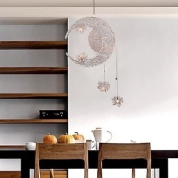 Moderne Og Moderne Globeformet Mini-Stil Galvanisert Metallpendellampe