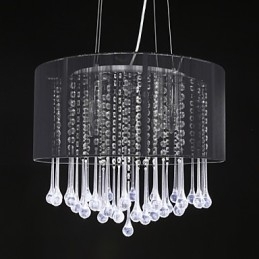 Trommependel Moderne 4-Lyss Viklingslampeskjerm Krystalllysekrone Lysekrone Moderne Minimalistisk Design
