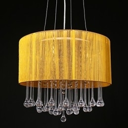 Trommependel Moderne 4-Lyss Viklingslampeskjerm Krystalllysekrone Lysekrone Moderne Minimalistisk Design