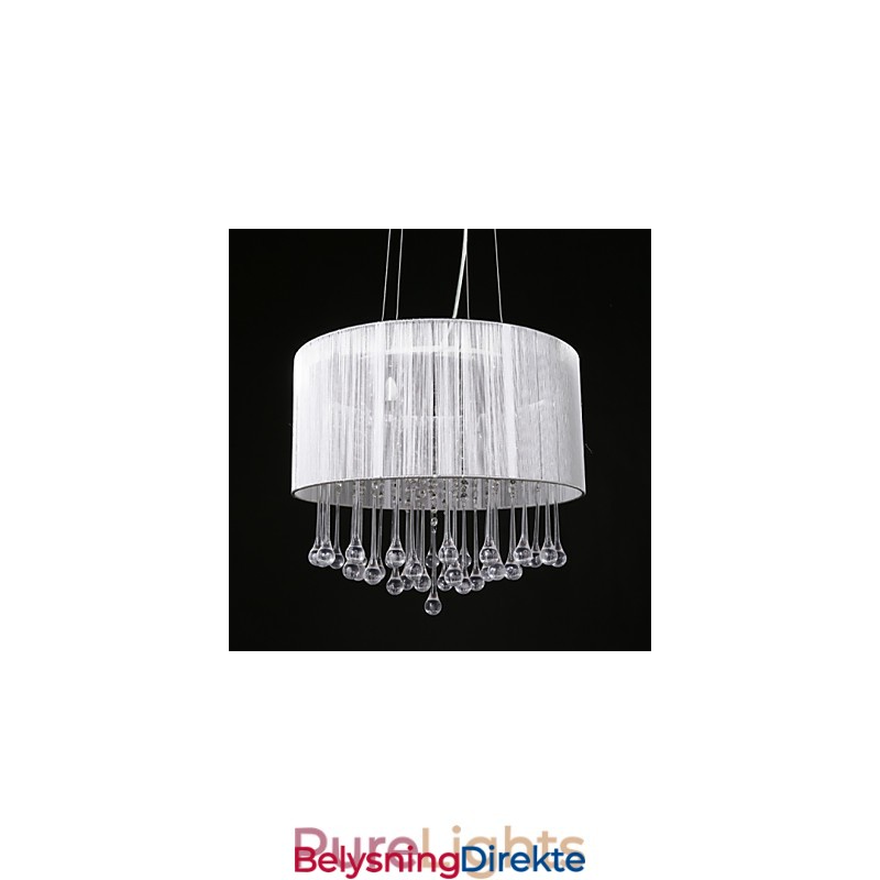 Trommependel Moderne 4-Lyss Viklingslampeskjerm Krystalllysekrone Lysekrone Moderne Minimalistisk Design
