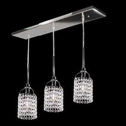 Krystall Metall Pendellampe