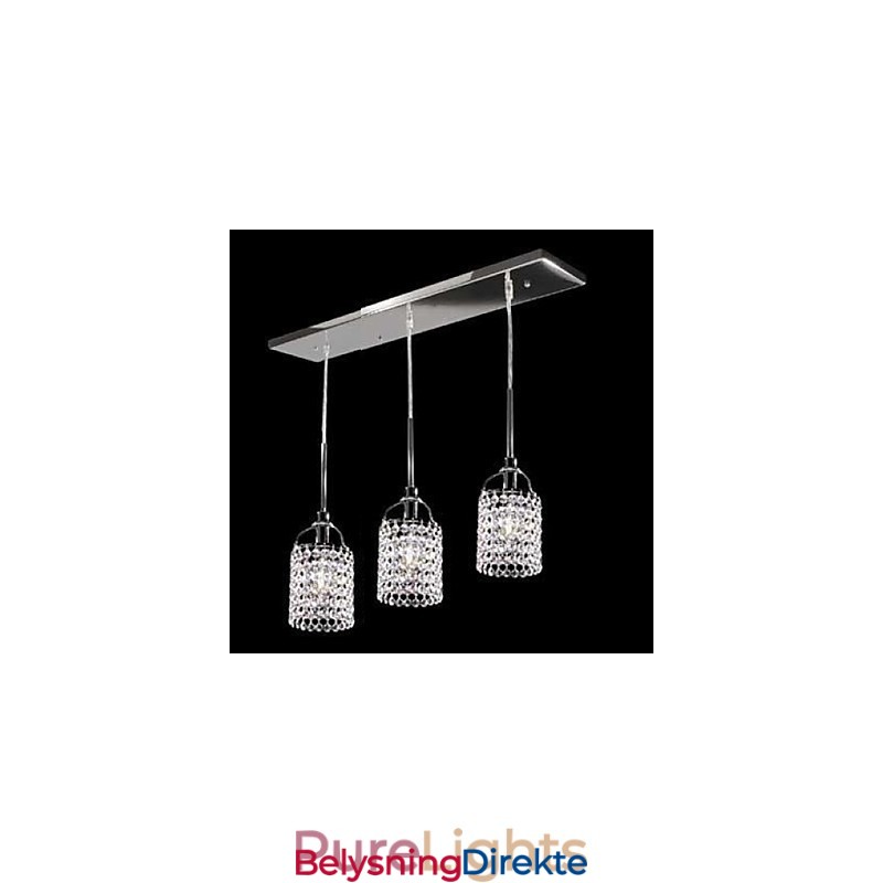 Krystall Metall Pendellampe