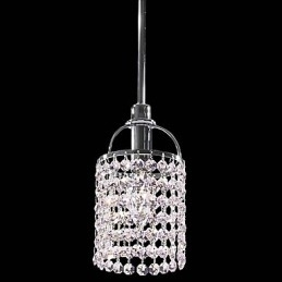 Krystall Metall Pendellampe