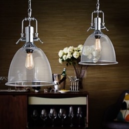 Moderne Samtids Mini-Stil Andre Glass Pendellampe
