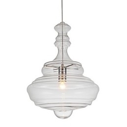 Kunstnerisk Pendellampe Med 1 Lys Moderne Simplicity Fargeløst Klart Glass