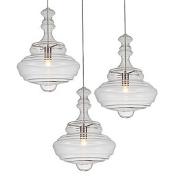 Kunstnerisk Pendellampe Med 1 Lys Moderne Simplicity Fargeløst Klart Glass