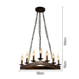 Retro Klassiske Metalltaklamper Enkle Pendellamper Kafependellampe